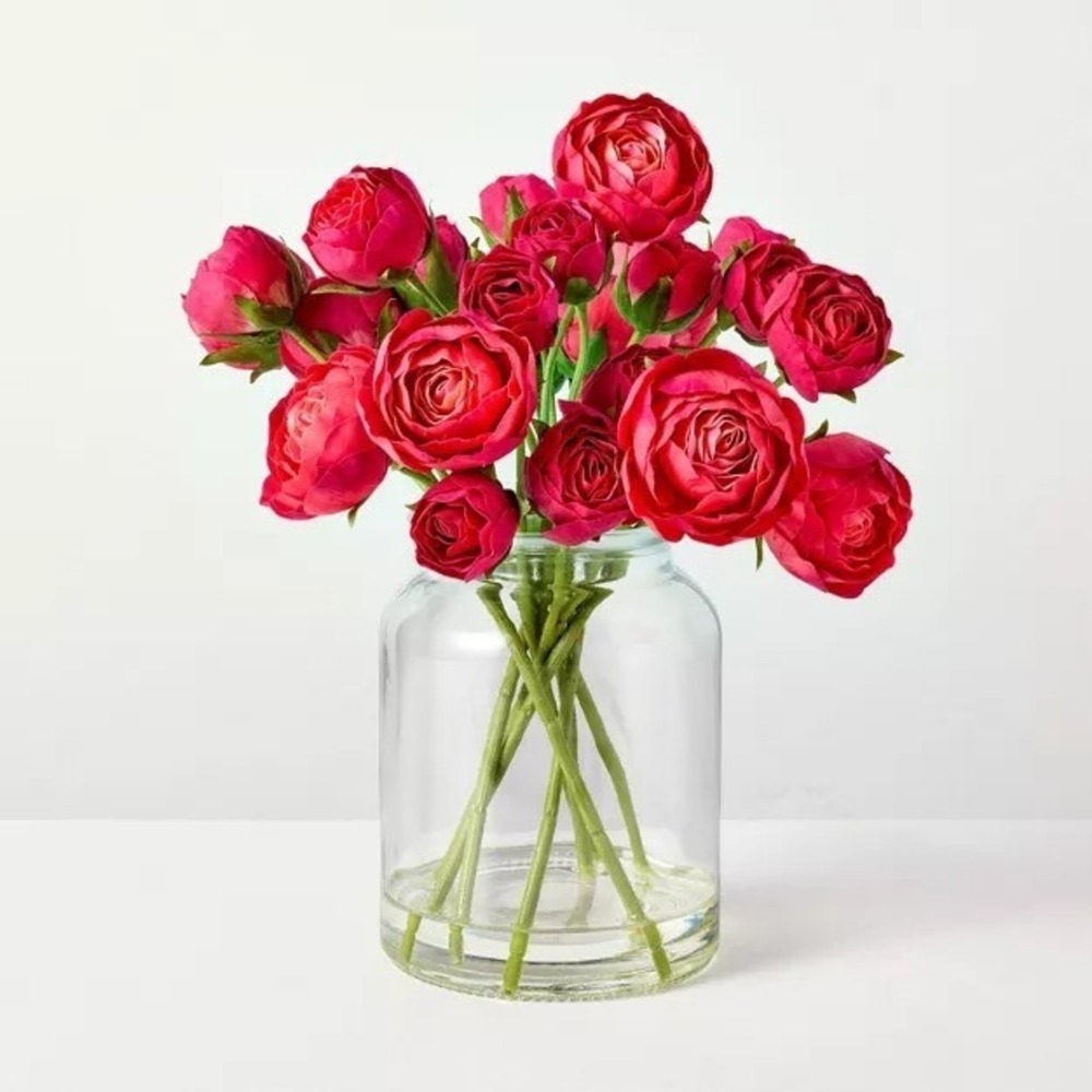 11" Pink Ranunculus Arrangement - Hearth & Hand Magnolia, Target